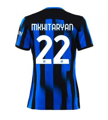 Inter Milan Henrikh Mkhitaryan #22 Hjemmedrakt Kvinner 2023-24 Kortermet